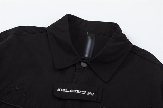 Camisa Suelta con Cierre de Presión y Solapa - Abrigo Primavera Otoño - Image 14