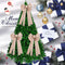 Adorno Navideño de Lino Beige con Lazo