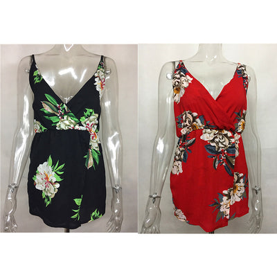 Jumpsuit Escotado con Estampado y Tirantes Ajustables - Image 3