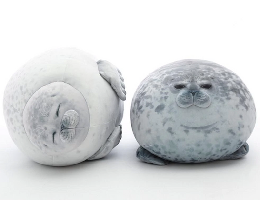 Peluche Foca Grande con Diseño Acuario