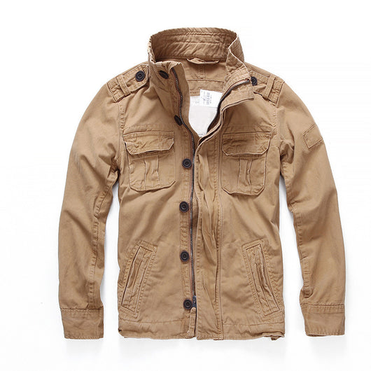 Chaqueta Militar Denim para Hombre - Abrigo de Trabajo Outdoor y Montaña - Image 3