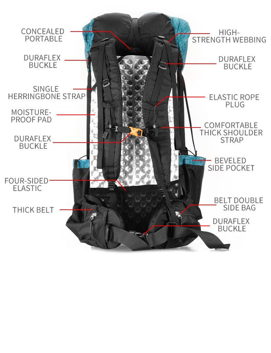 Mochila de Gran Capacidad para Senderismo y Camping - Image 7