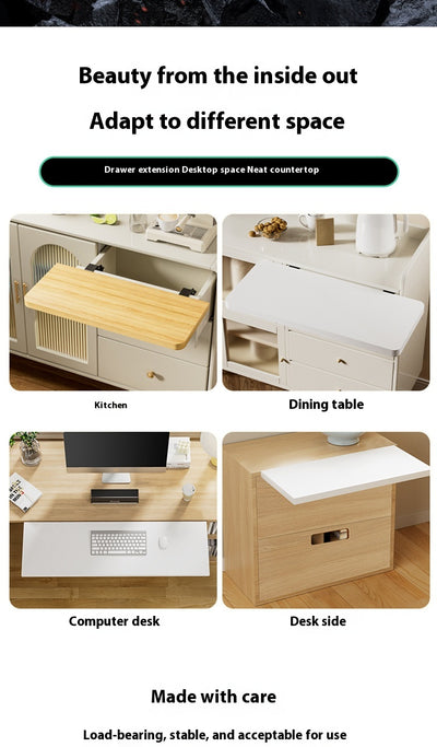 Extensión de Escritorio con Cajón sin Perforación - Soporte Ergonómico Plegable - Image 9