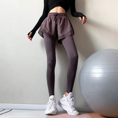 Pantalones de Cintura Alta con Efecto Dos Piezas - Image 24