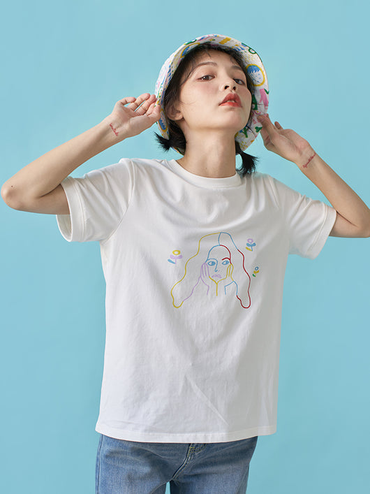 Playera Holgada para Niña - Diseño Casual y Cómodo
