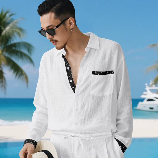 Conjunto de Lino para Hombre: Camisa y Pantalón - Image 23
