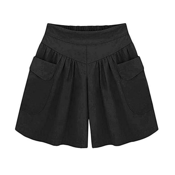 Shorts Sueltos de Verano Talla Grande - Cintura Elástica Cómoda