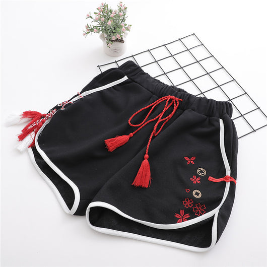 Shorts y Pantalones Casuales con Cintura Elástica para Mujer