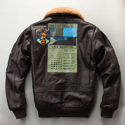 Chaqueta de Cuero para Motociclista con Bordados Artesanales - Image 32