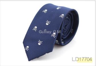 Corbata Calavera de Poliéster para Fiesta de Halloween - Image 9