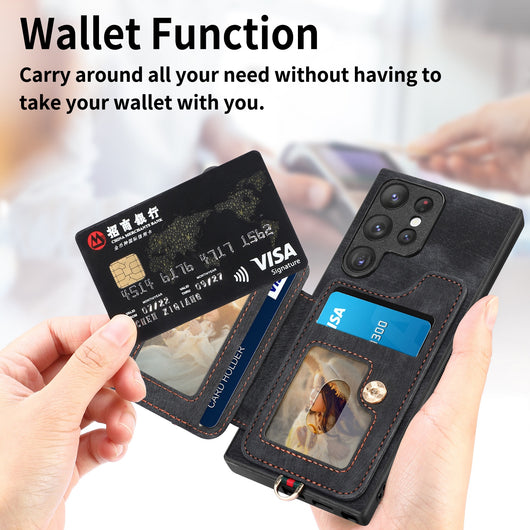 Funda Protectora S25Ultra con Anillo Seguro, Lanyard y Soporte para Tarjetas - Image 8
