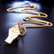 Collar Colgante Puño de Oro en Acero Titanio para Hombre