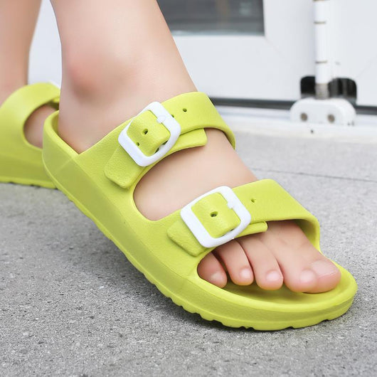 Sandalias y Pantuflas Hombre Talla Grande Blancas para Pareja - Zapatos de Playa - Image 8