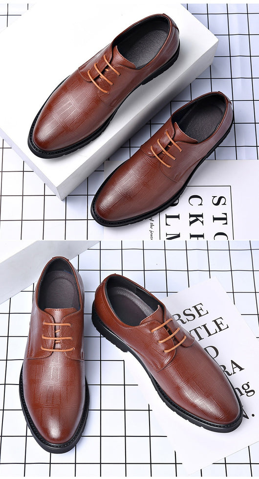 Zapatos Formales de Cuero Genuino para Hombre Talla Grande - Image 15