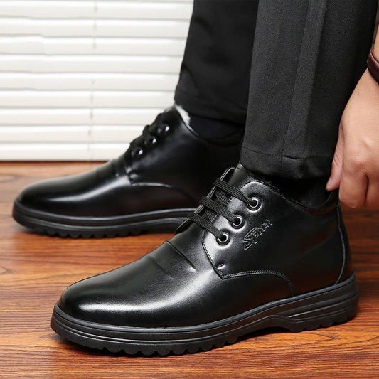 Zapatos Altos de Cuero Casual