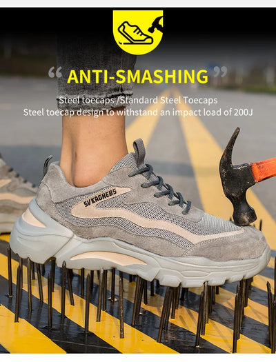 Zapatos de Seguridad Laboral Transpirables - Protección Antiaplastamiento y Antipunción - Image 19
