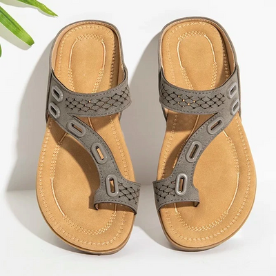 Zapatos Casuales Planos para Mujer con Costura de Cuero y Metal - Image 17