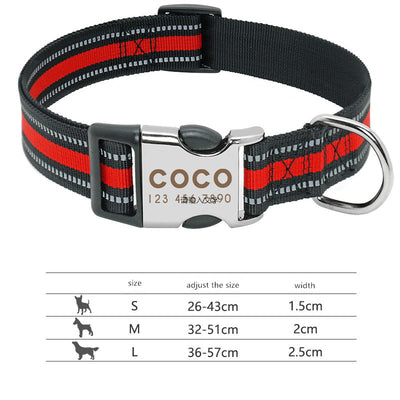 Collar Reflectante Personalizado para Perro con Nombre Grabado - Image 7