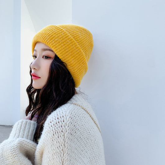 Conjunto de Gorro y Bufanda de Lana con Pelaje de Conejo - Image 23