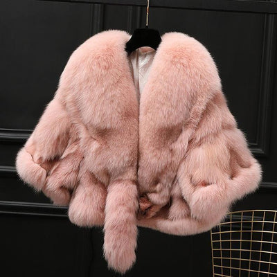 Abrigo de Piel de Zorro y Cuero para Otoño e Invierno - Image 8