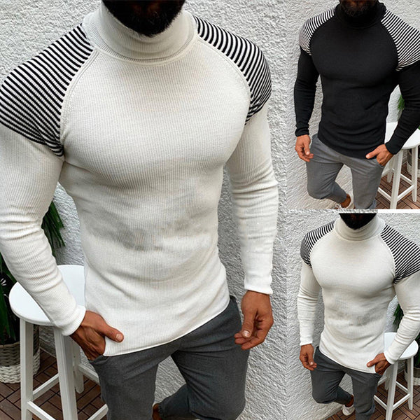 Suéter Cuello Alto Manga Larga para Hombre