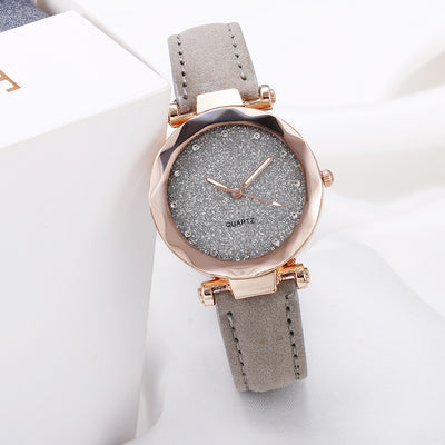 Reloj de Pulsera para Mujer Romántico con Cielo Estrellado, Diseño Cuero y Diamantes - Image 30