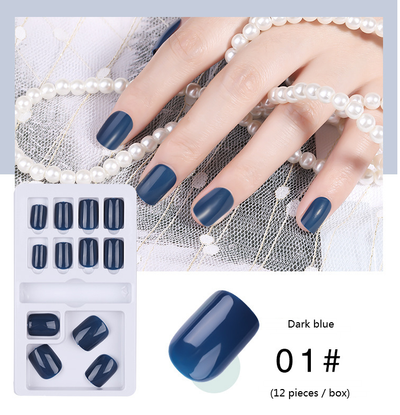 Uñas Postizas de Color Puro - Parches de Nail Art Profesional - Image 13