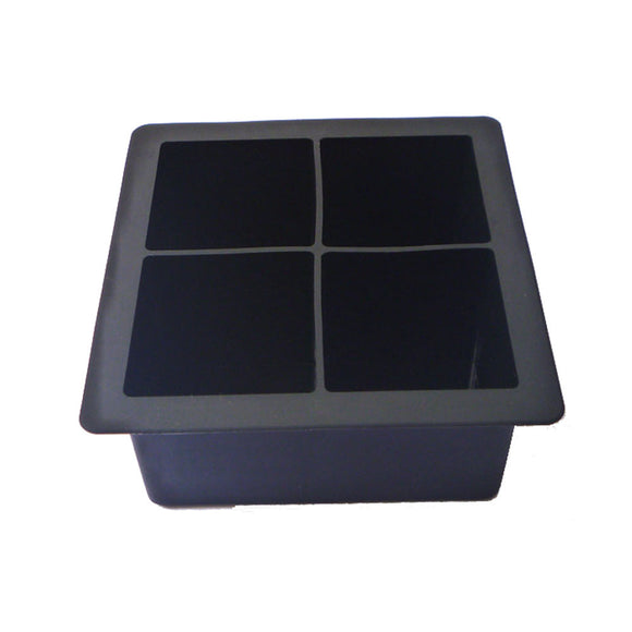 Molde de Silicona para Cubos de Hielo Grandes, Pudín y Jabón de 4 Cavidades