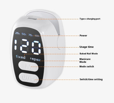 Lámpara UV Portátil Recargable para Diseño de Uñas - Image 9