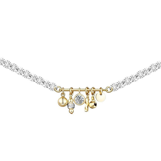 Pulsera de Plata S925 con Colgante de Encaje Doble Minimalista - Image 8