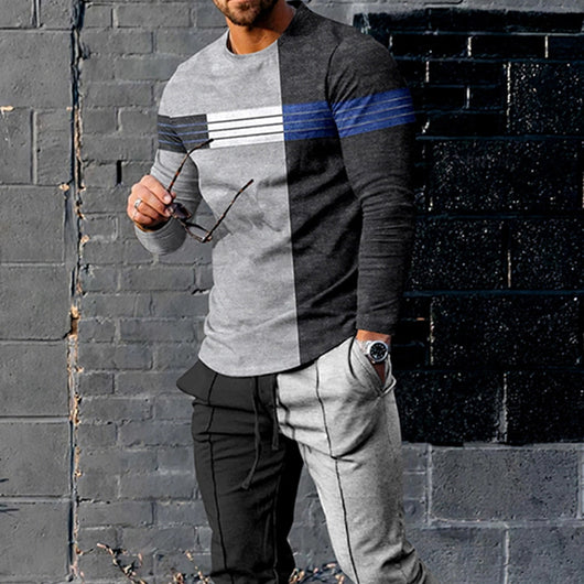 Conjunto Deportivo Casual Multicolor de Manga Larga para Hombre