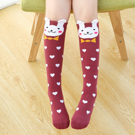 Calcetines hasta la rodilla con diseño estéreo para niños - Image 12