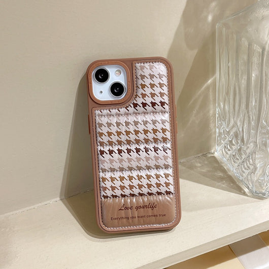 Funda de Teléfono Pied de Poule Pantalla Completa en Silicona - Image 4