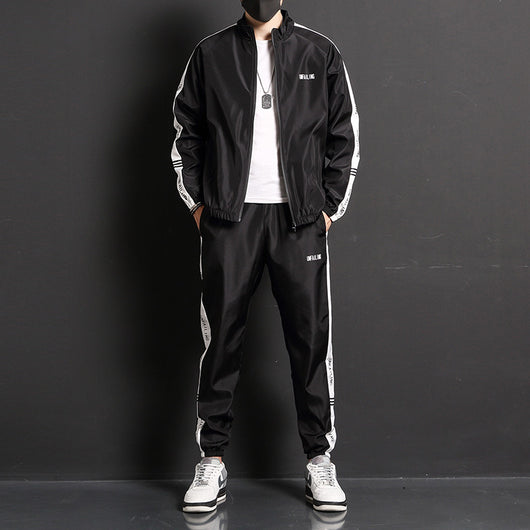 Conjunto Deportivo Casual de Dos Piezas con Manga Larga para Hombre - Image 9