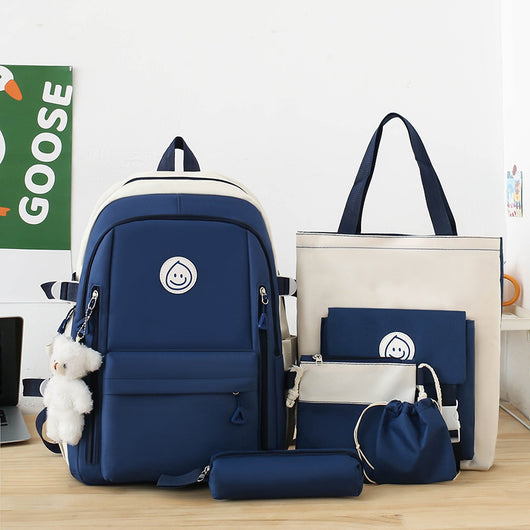 Mochila Escolar de 5 Piezas para Estudiantes - Image 9