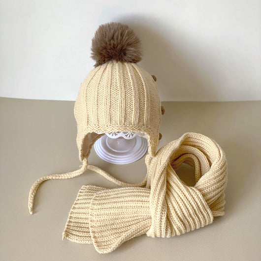 Conjunto Gorro y Bufanda para Bebé Estilo Coreano - Image 11
