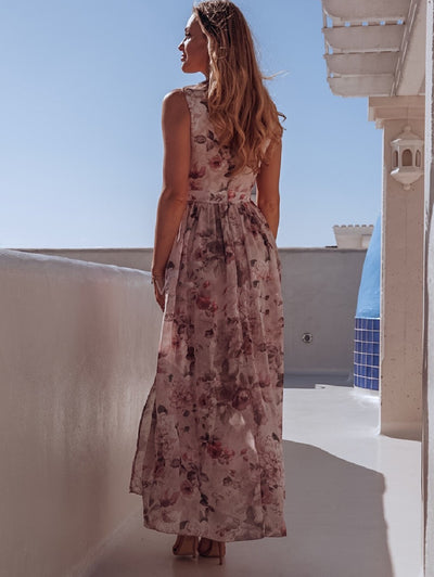 Vestido de Gasa Estampado Elegante - Image 9