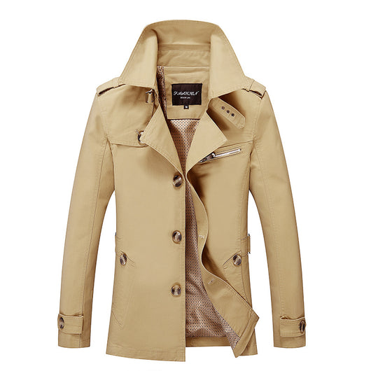 Chaqueta Cortavientos Lavada Estilo Coreano para Hombre - Image 4