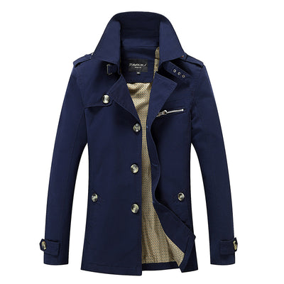 Chaqueta Cortavientos Lavada Estilo Coreano para Hombre - Image 15