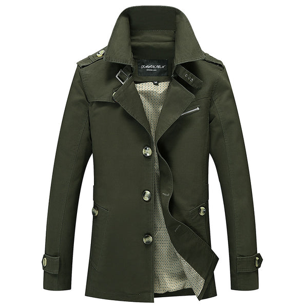 Chaqueta Cortavientos Lavada Estilo Coreano para Hombre