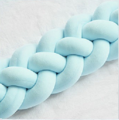 Protectores de Cuna Trenzados Alargados con Almohada Decorativa - Image 6