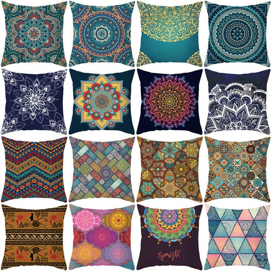 Funda de Almohada para Sofá con Estampado Mandala Ultra Suave