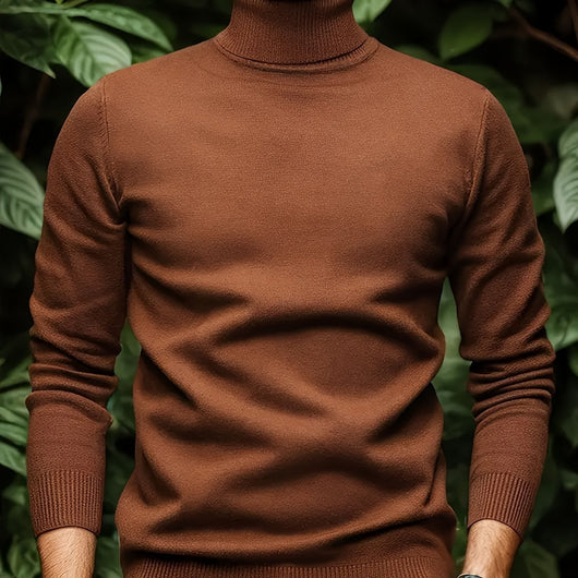 Suéter Cuello Alto Viscosa Hombre - Versátil y Suave