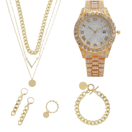 Set de 5 Relojes para Mujer con Pulseras - Reloj de Cuarzo Elegante - Image 2