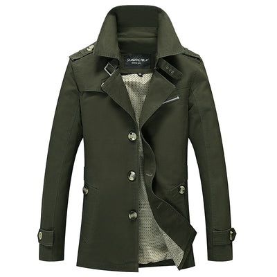 Chaqueta Cortavientos Lavada Estilo Coreano para Hombre - Image 6