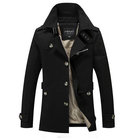 Chaqueta Cortavientos Lavada Estilo Coreano para Hombre