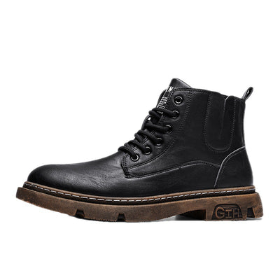 Botas Martin de Cuero para Hombre - Estilo Retro Versátil - Image 4