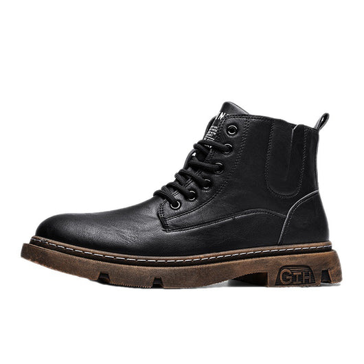 Botas Martin de Cuero para Hombre - Estilo Retro Versátil - Image 4