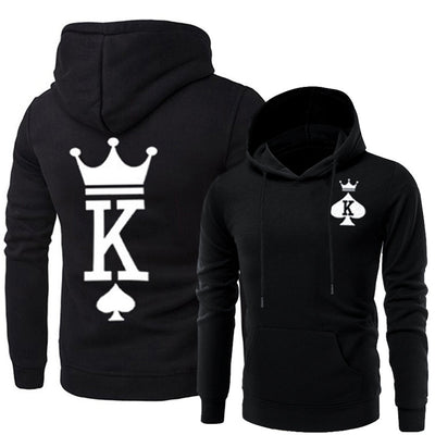 Sudadera Holgada con Capucha Pareja KING QUEEN - Image 5