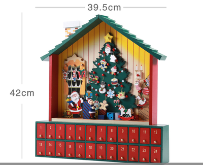 Calendario Navideño de Madera - Decoración Festiva - Image 21